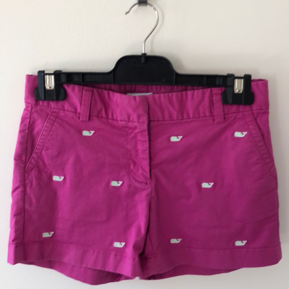Pink whale Vineyard Vines shorts